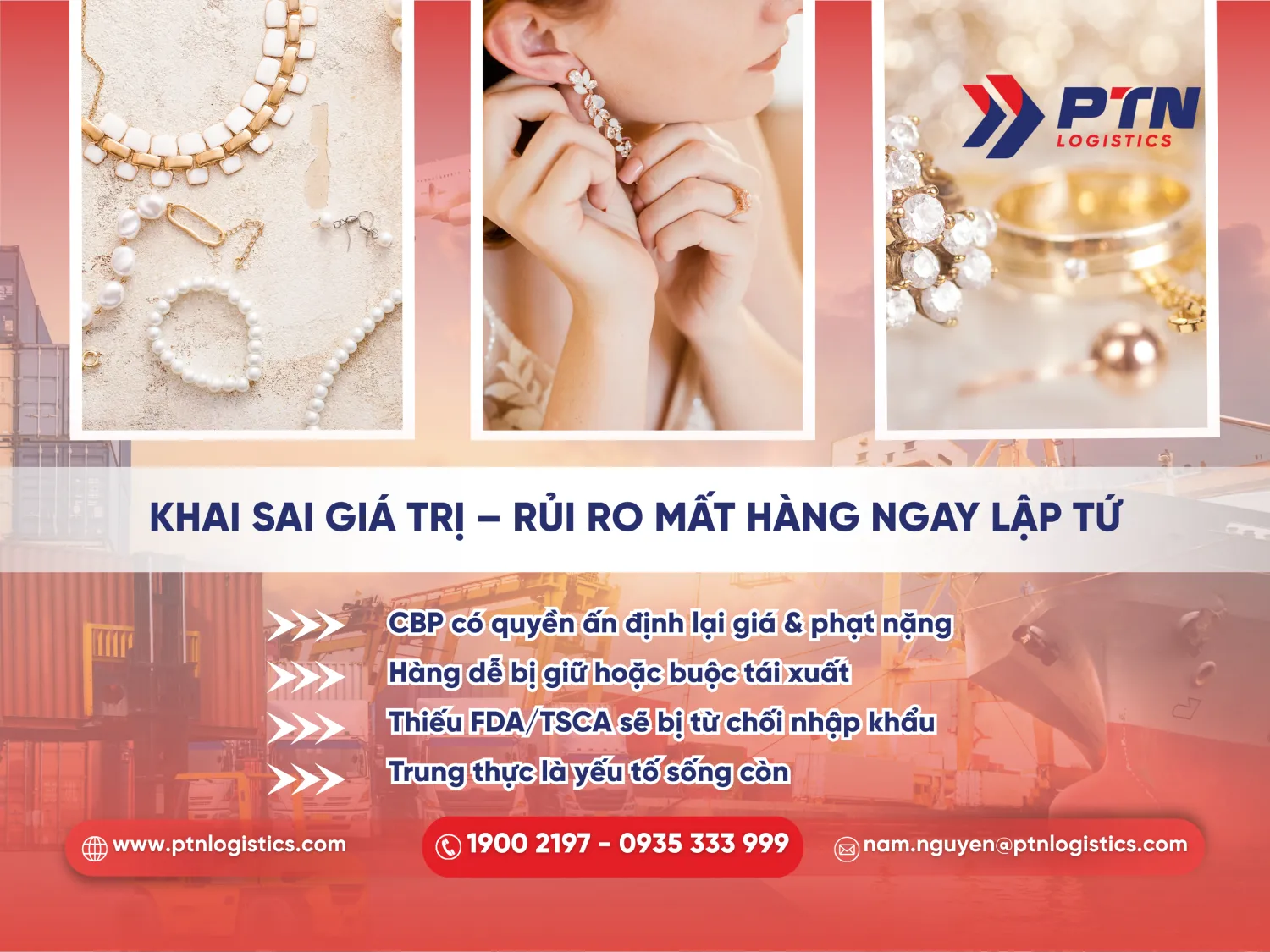 Khai sai giá trị gây ra rủi ro mất hàng ngay lập tức