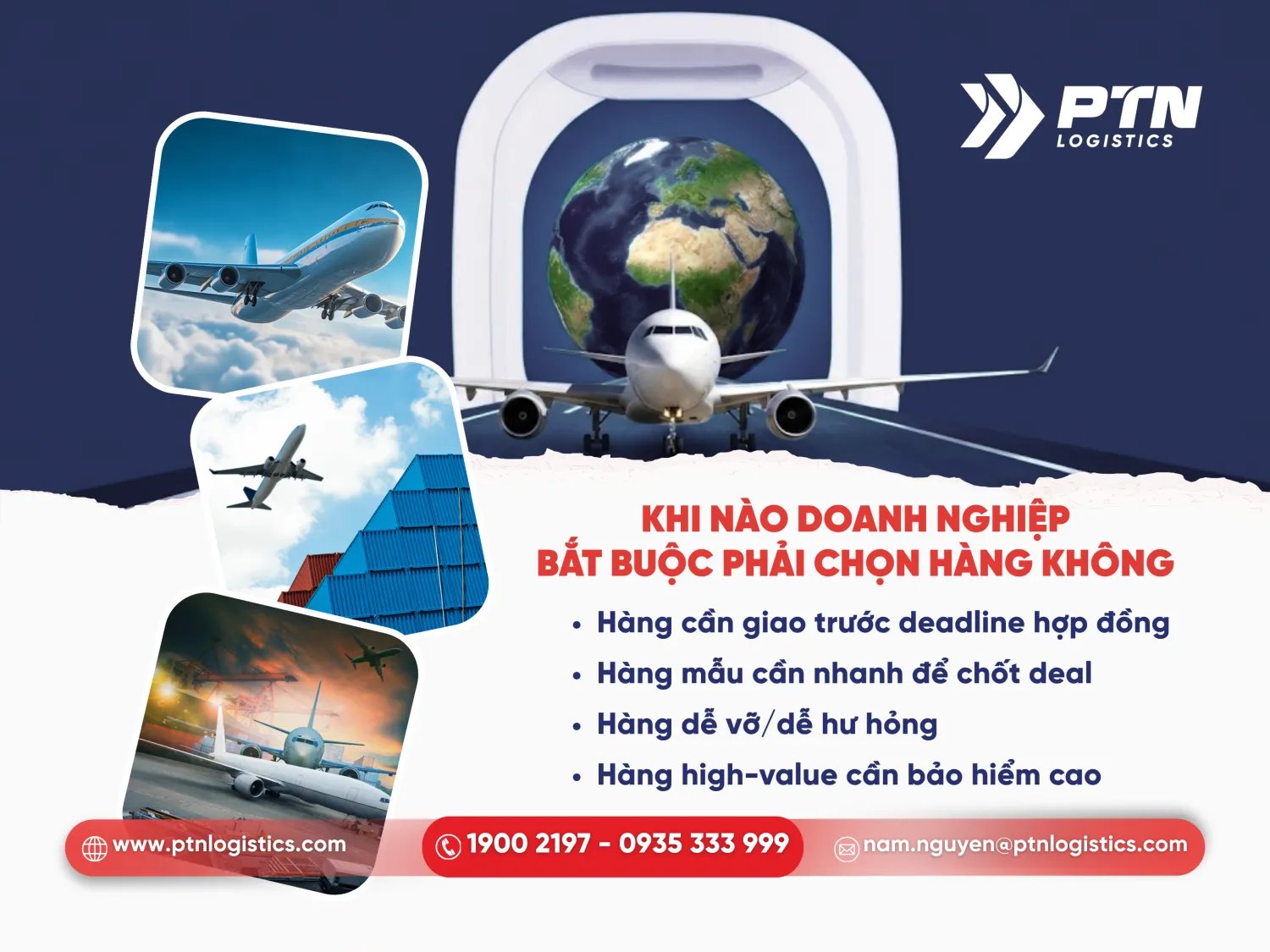 Khi nào doanh nghiệp bắt buộc phải chọn vận chuyển hàng không