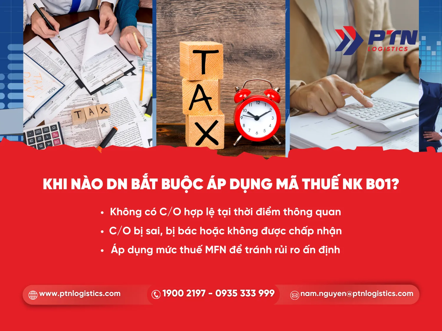 Khi nào thì doanh nghiệp bắt buộc áp dụng mã thuế nhập khẩu B01
