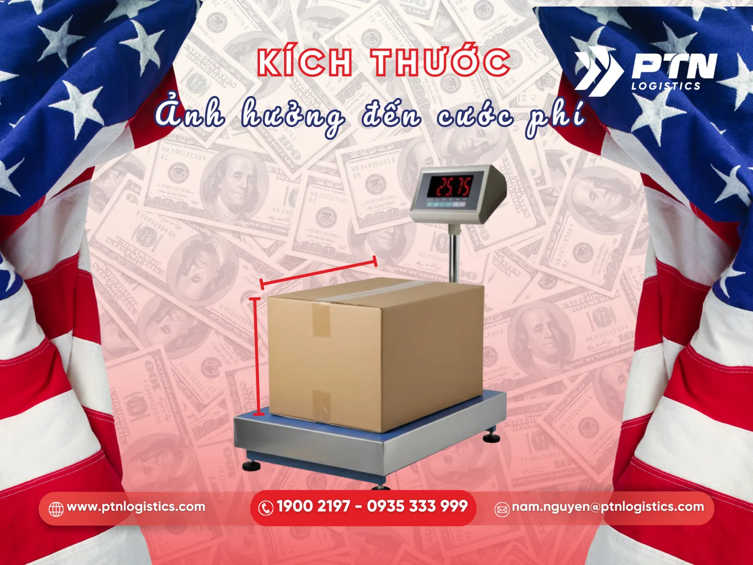 Kích thước và khối lượng ảnh hưởng đến chi phí dịch vụ