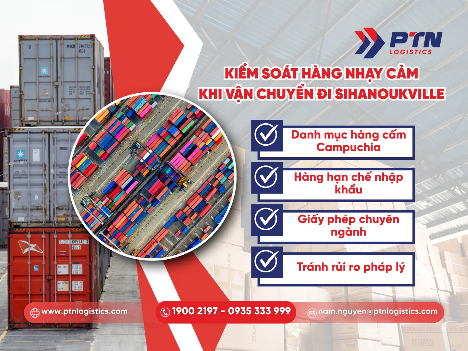 Kiểm soát hàng nhạy cảm khi vận chuyển đi Sihanoukville từ Sài Gòn