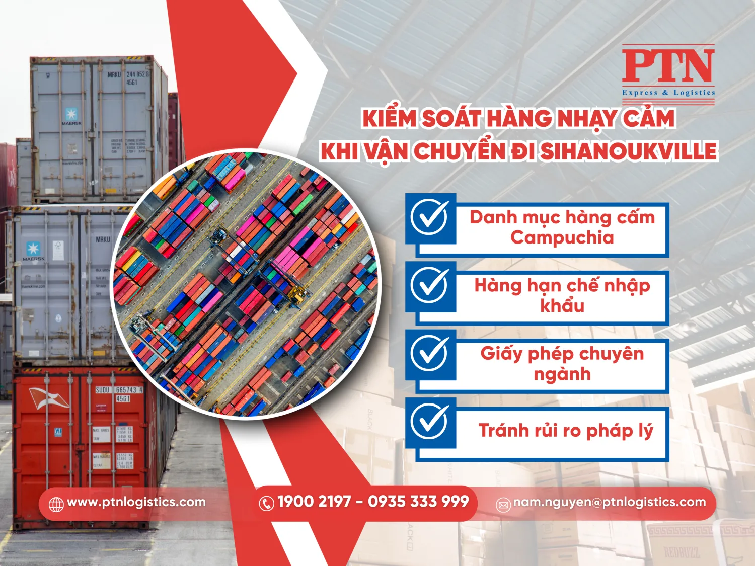 Kiểm soát hàng nhạy cảm khi vận chuyển đi Sihanoukville