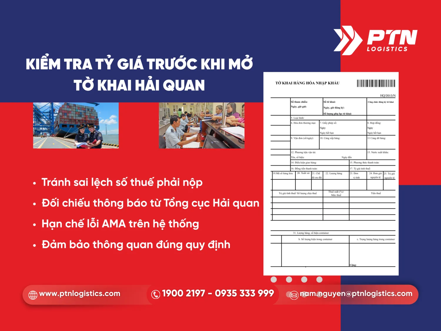 Kiểm tra kĩ tỷ giá trước khi mở tờ khai hải quan