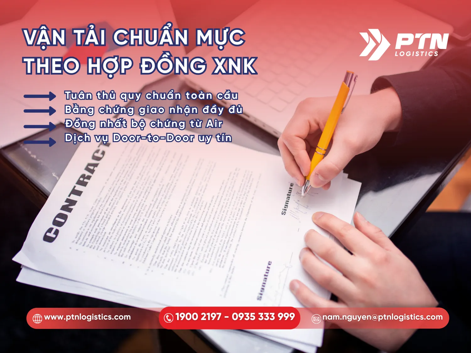 Ký kết hợp đồng XNK