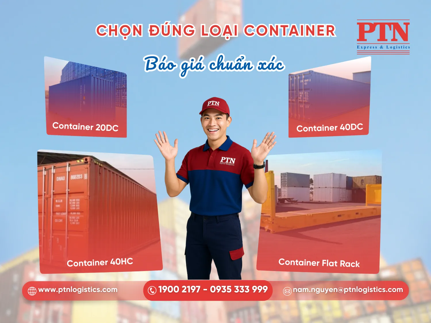 Loại container ảnh hưởng đến giá cước