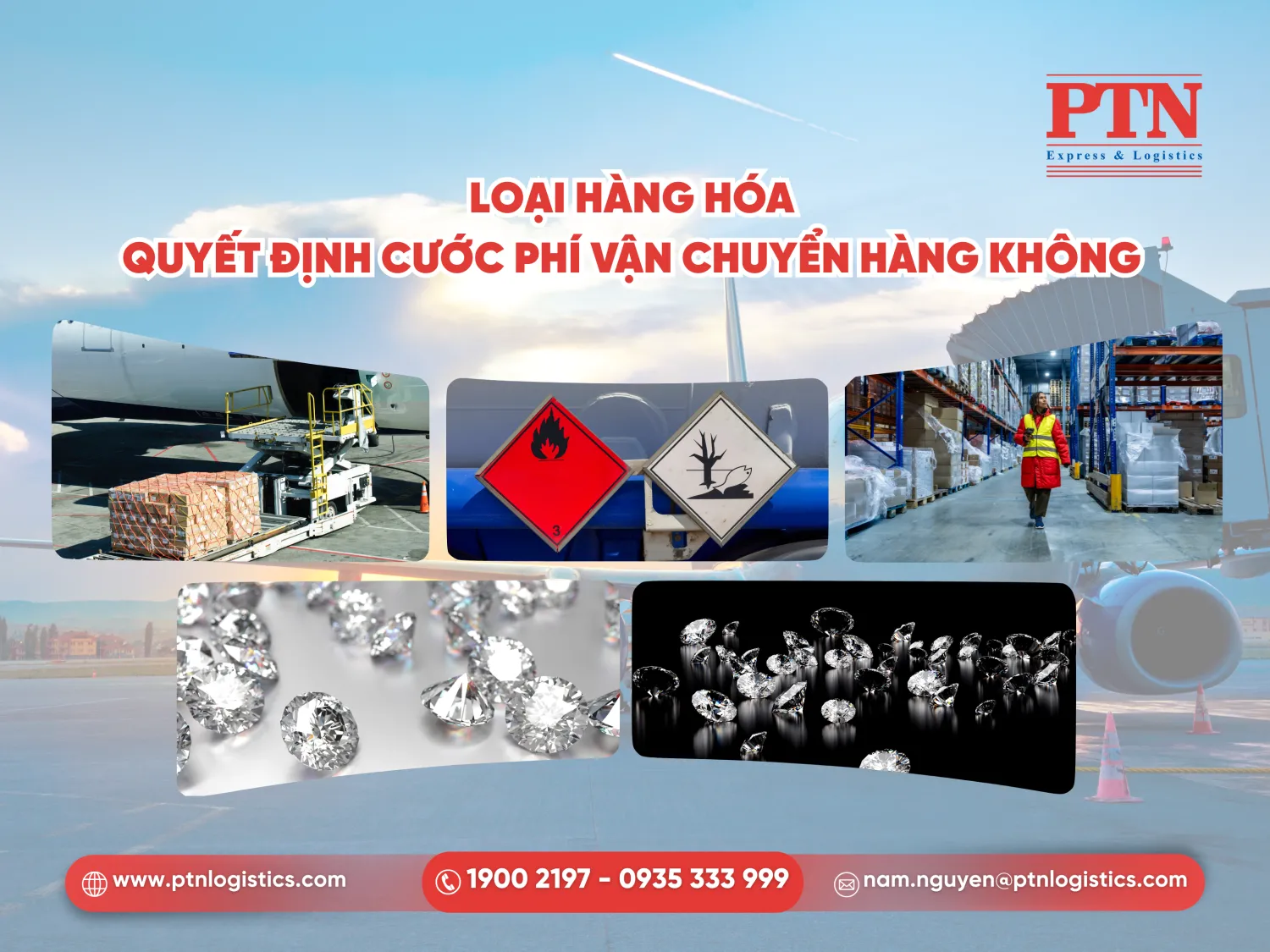 Loại hàng hóa quyết định cước phí vận chuyển hàng không