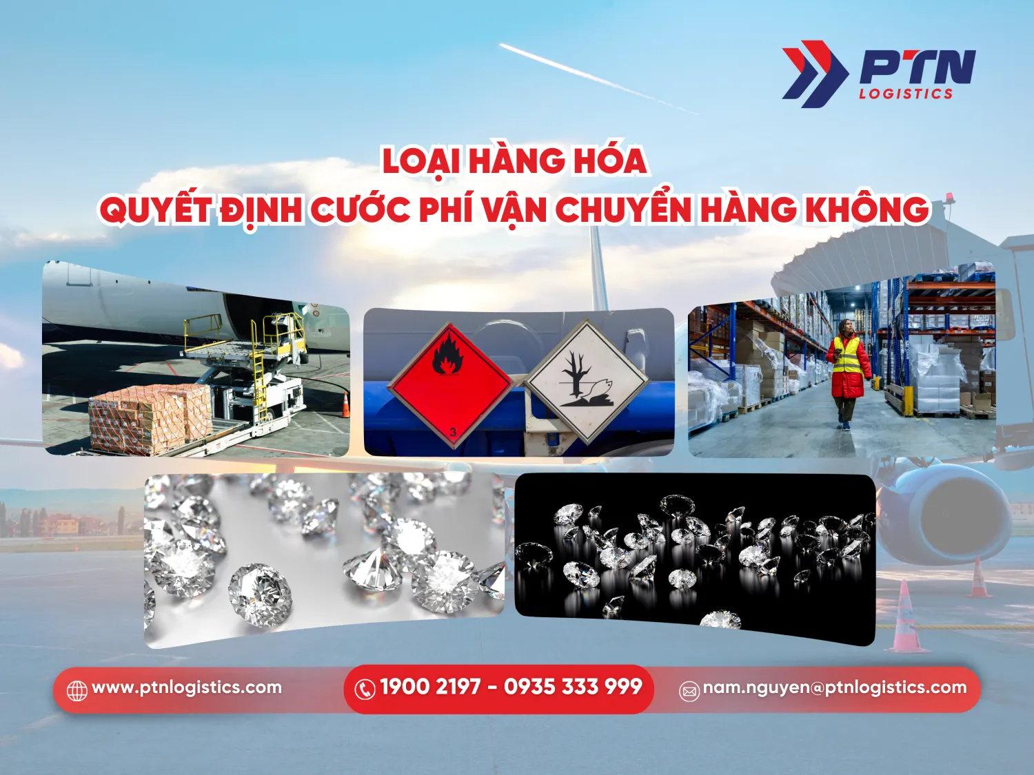 Loại hàng hóa sẽ quyết định cước phí vấn chuyển hàng không