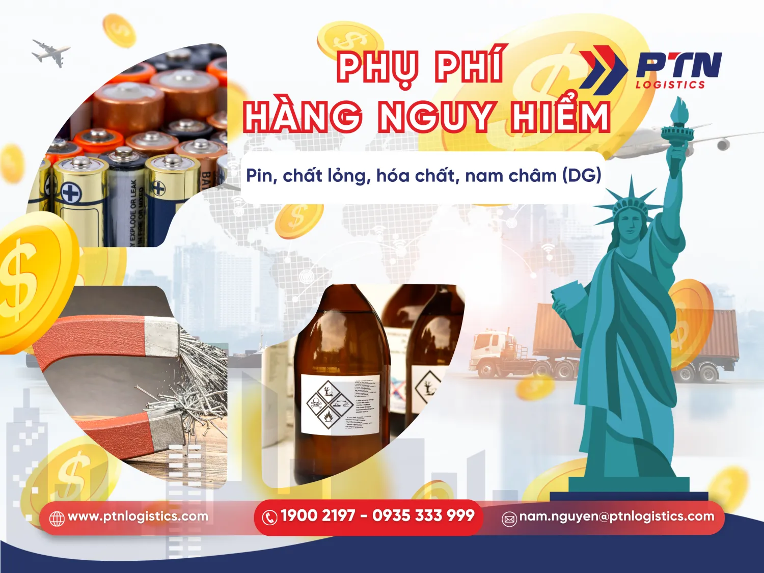 Loại phụ phí cho hàng nguy hiểm