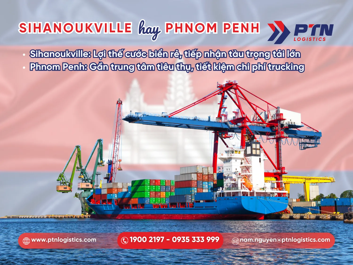 Lợi thế vượt trội của cảng Sihanoukvill so với Phnom Penh