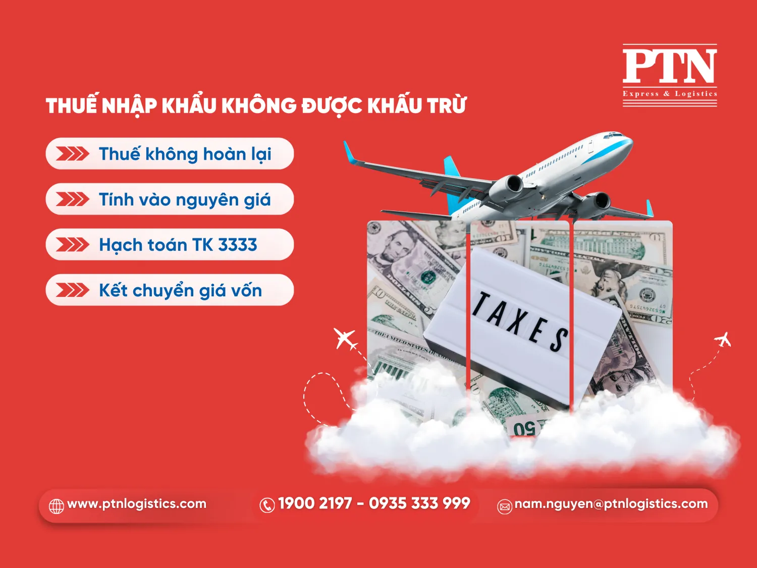 Lý do thuế nhập khẩu không được khấu trừ