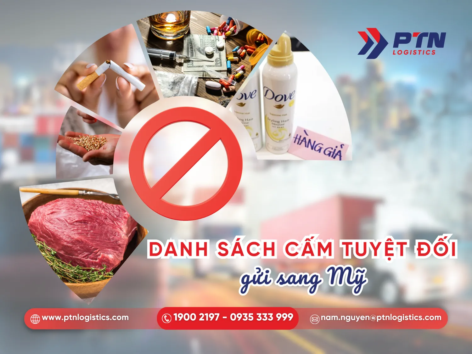 Một số mặt hàng cấm gửi đi Mỹ