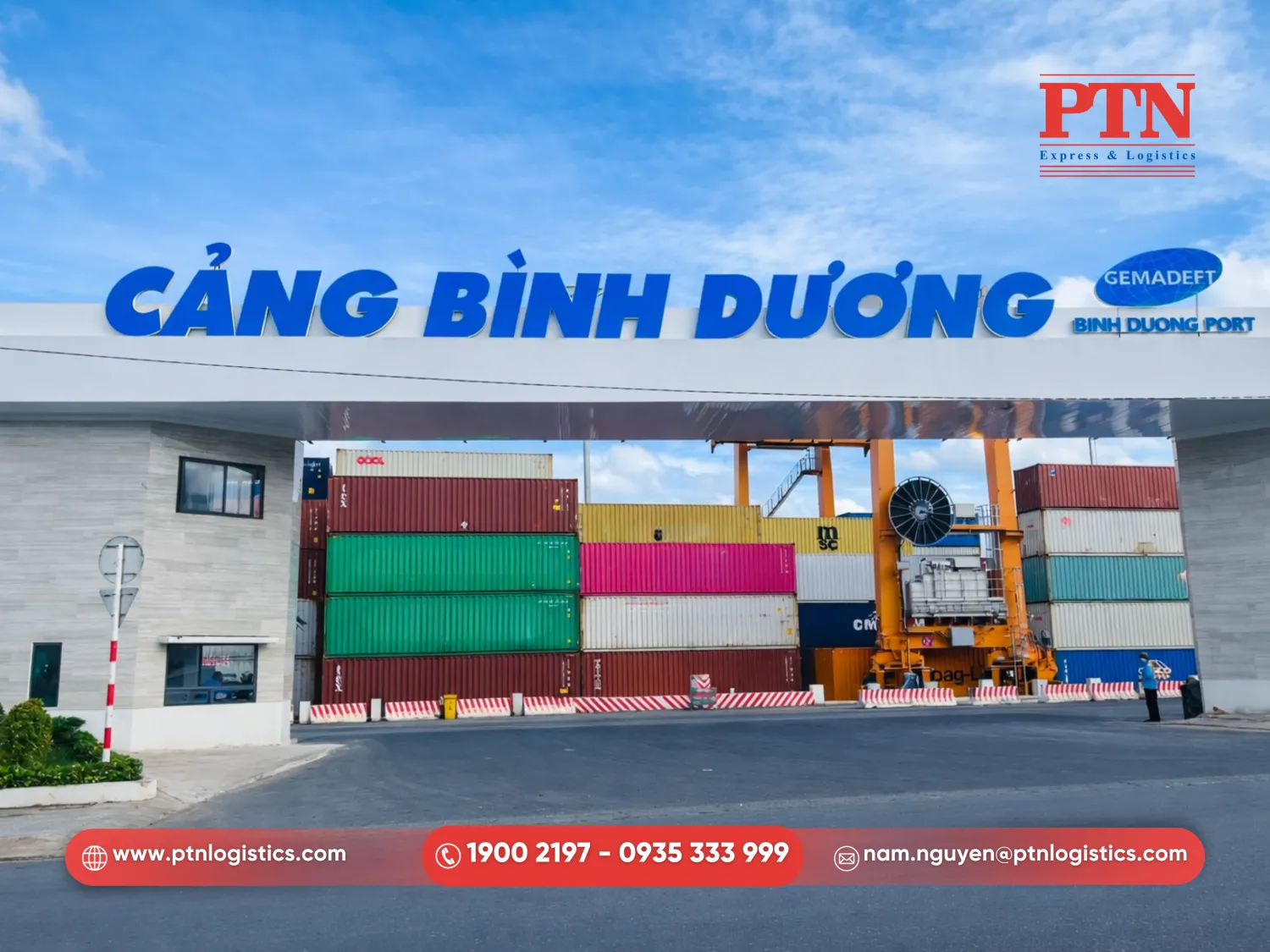 Năng lực vận tải container ở Bình Dương