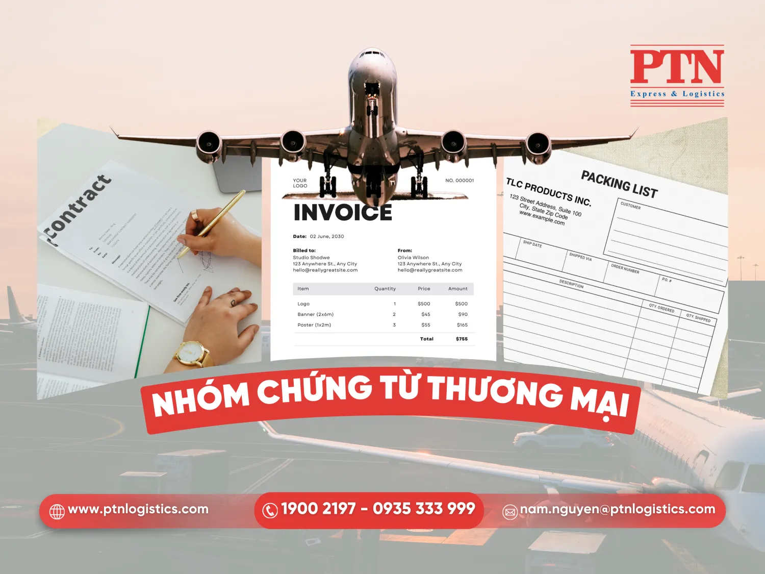 Nhóm chứng từ thương mại là nền tảng cốt lõi, xác lập giao dịch mua bán quốc tế