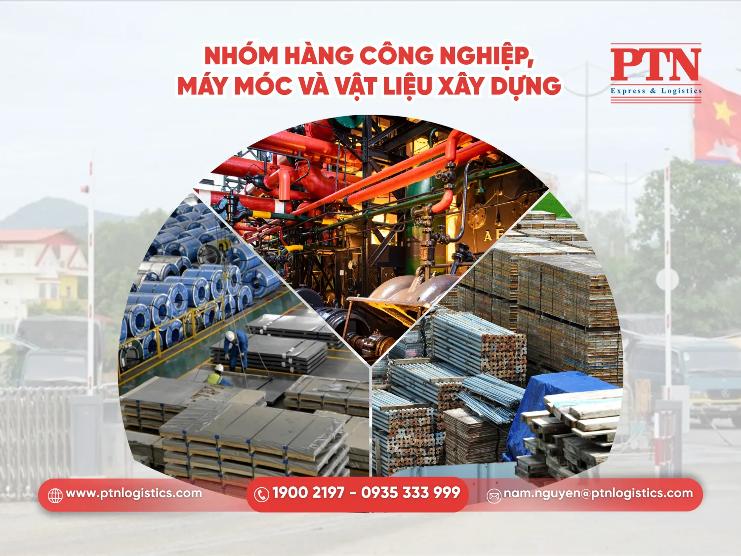 Nhóm hàng công nghiệp, máy móc và vật liệu xây dựng