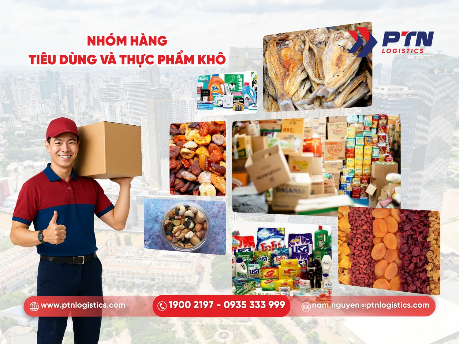 Nhóm loại hàng tiêu dùng và thực phẩm khô