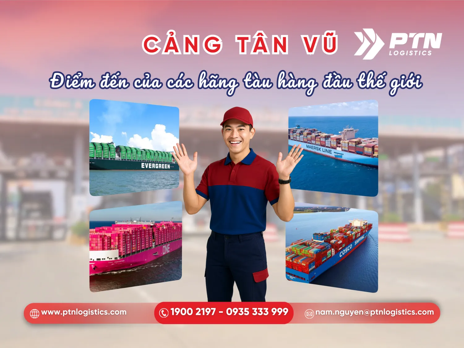 Những hãng tàu lớn đang hoạt động tại cảng