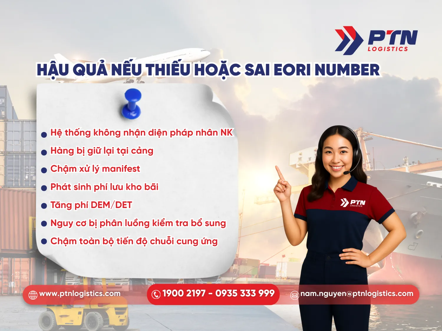 Những hậu quả nếu thiếu hoặc sai EORI number
