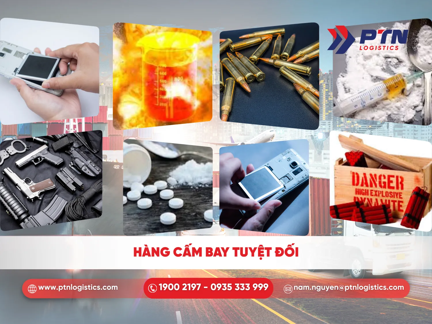Những loại hàng cấm bay tuyệt đối