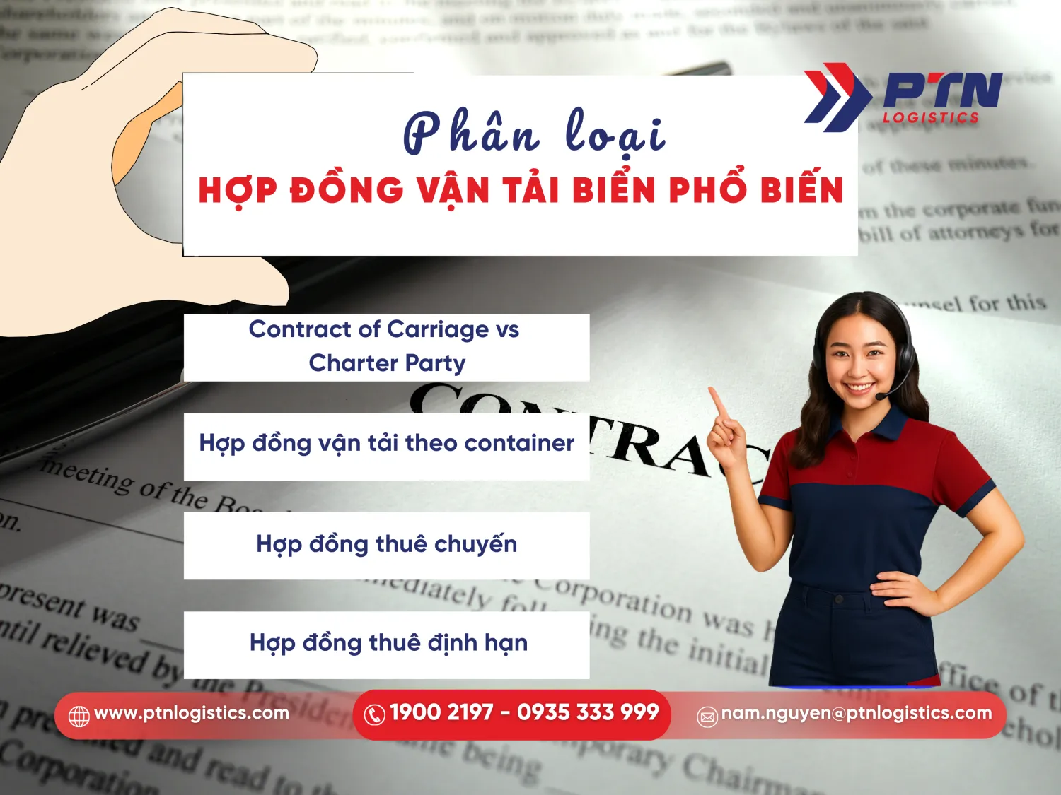 Những loại hợp đồng vận tải đường biển phổ biến