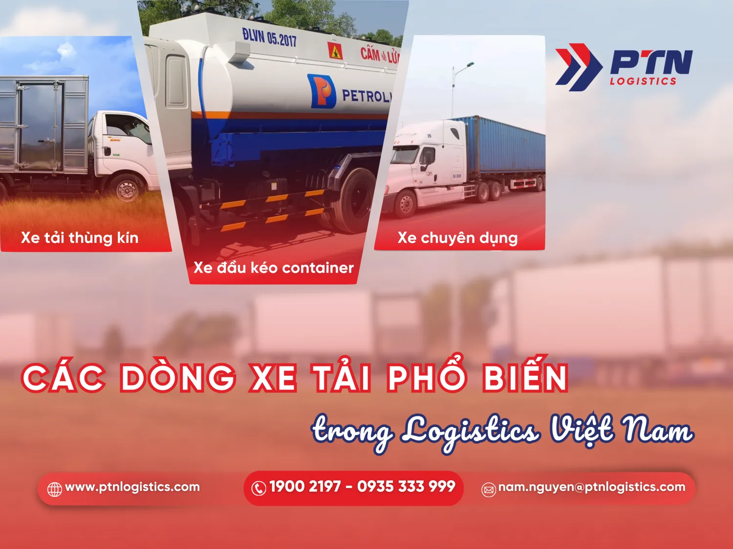 Những loại xe tải thường dùng trong logistics
