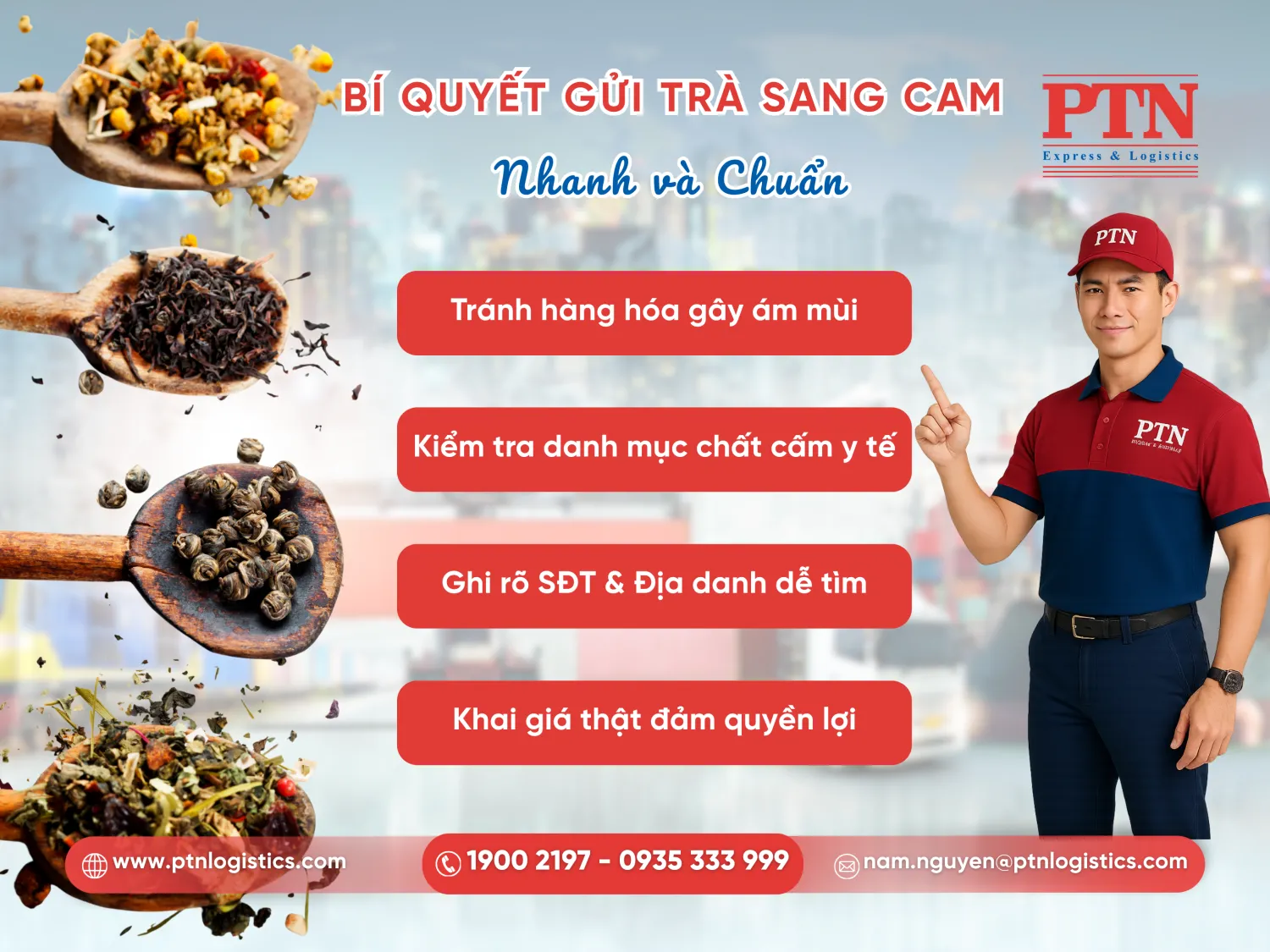 Những lưu ý quan trọng khi gửi trà đi Campuchia