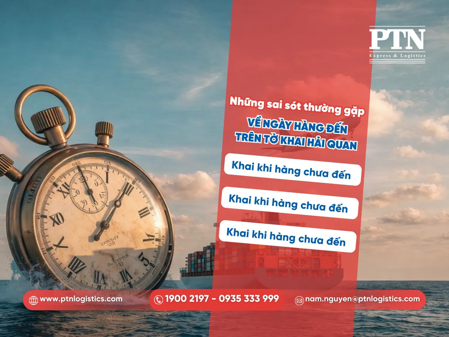 Những sai sót thường gặp về ngày hàng đến trên tờ khai hải quan