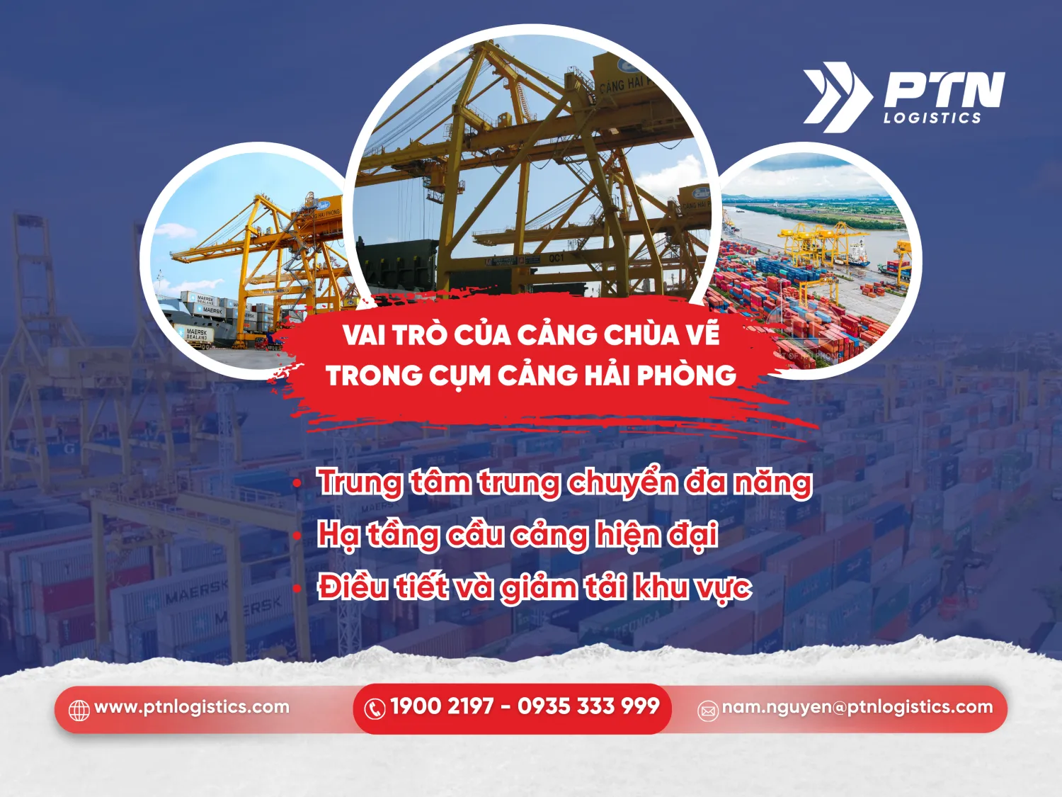 Những vai trò của cảng Chùa Vẽ trong cụm cảng Hải Phòng