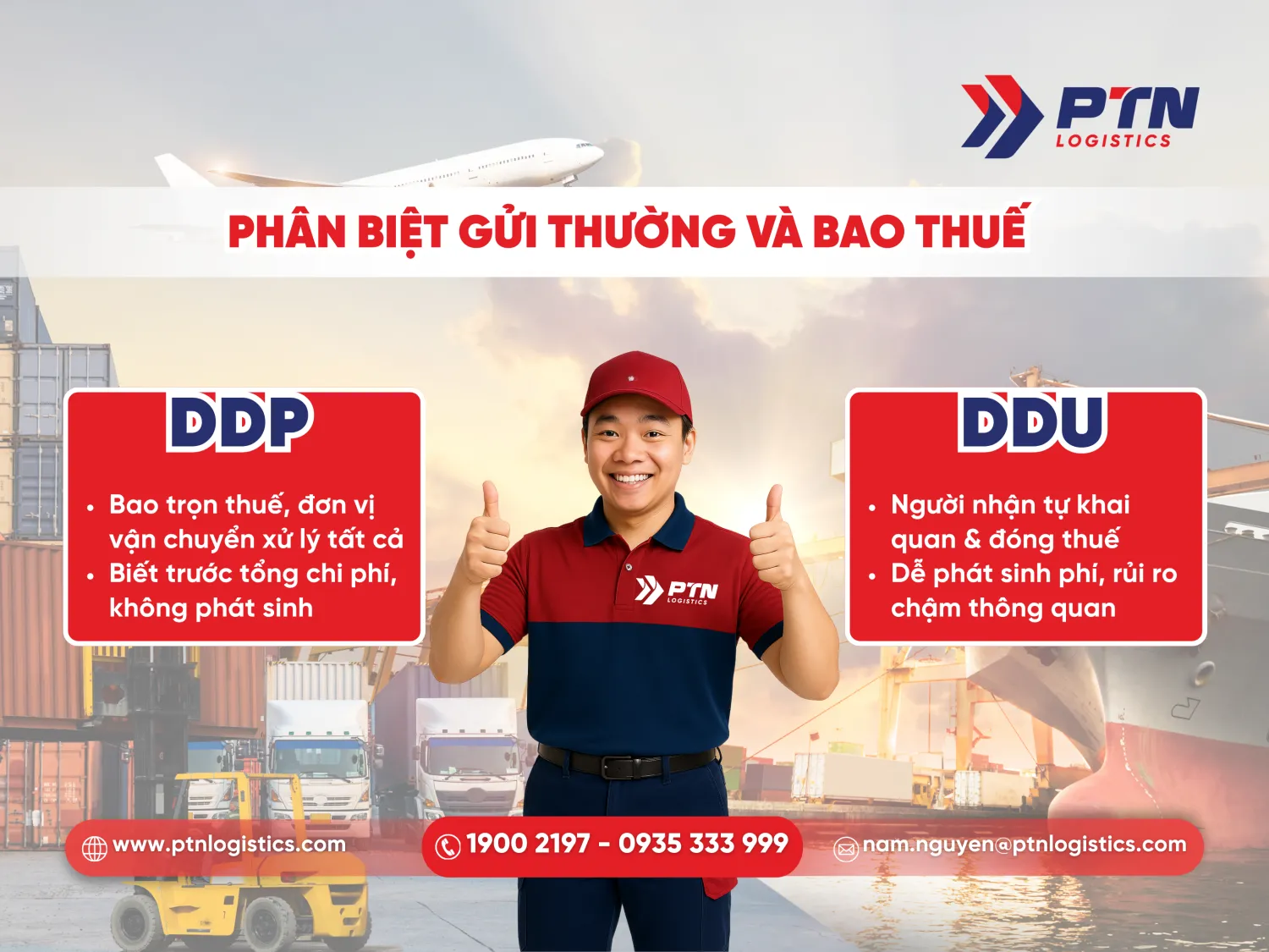 Phân biệt dịch vụ gửi thường và bao thuế
