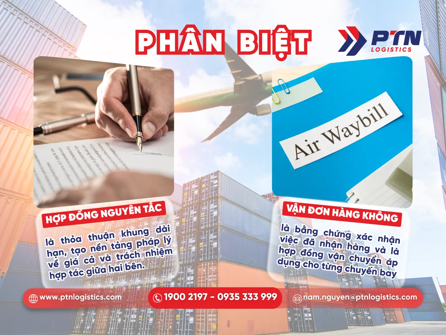 Phân biệt giữa hợp đồng nguyên tác và vận đơn hàng không