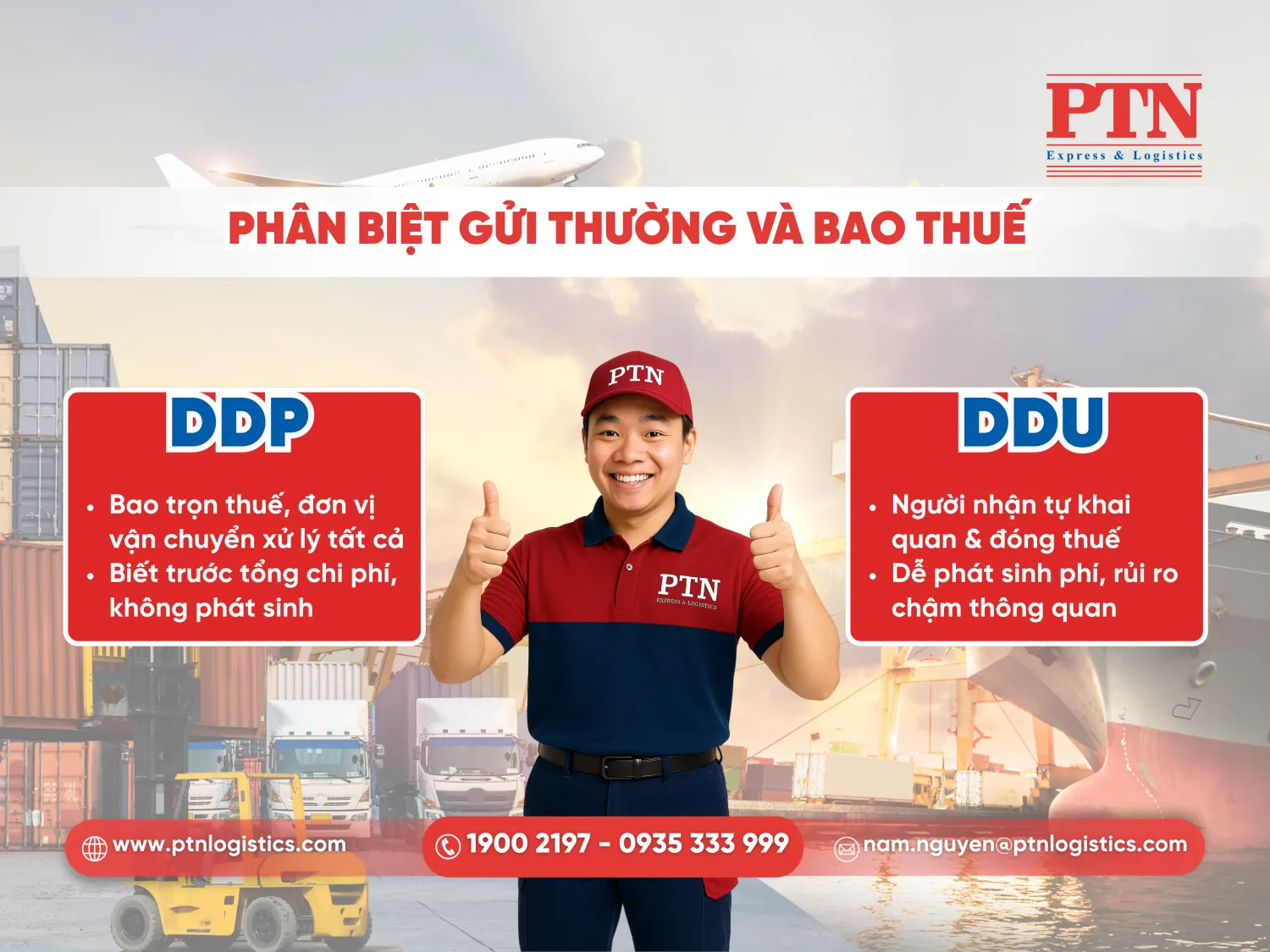 Phân biệt gửi thường và bao thuế