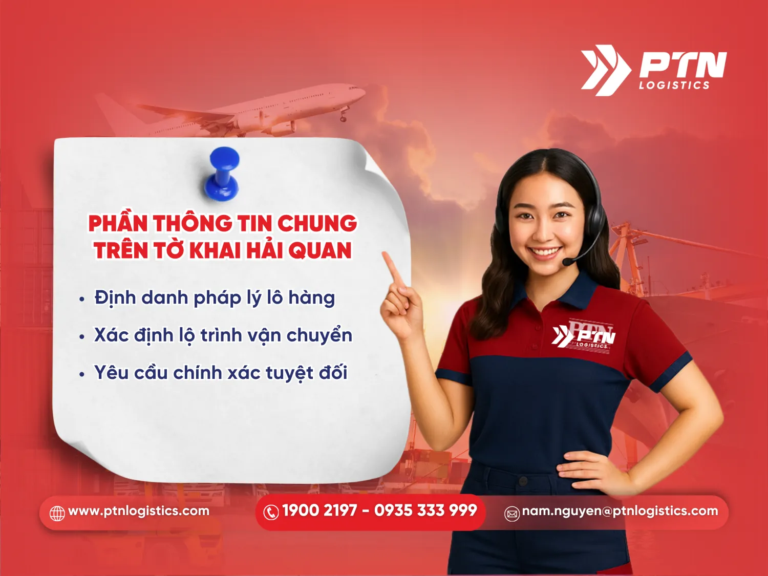 Phần của thông tin chung trên tờ khai hải quan