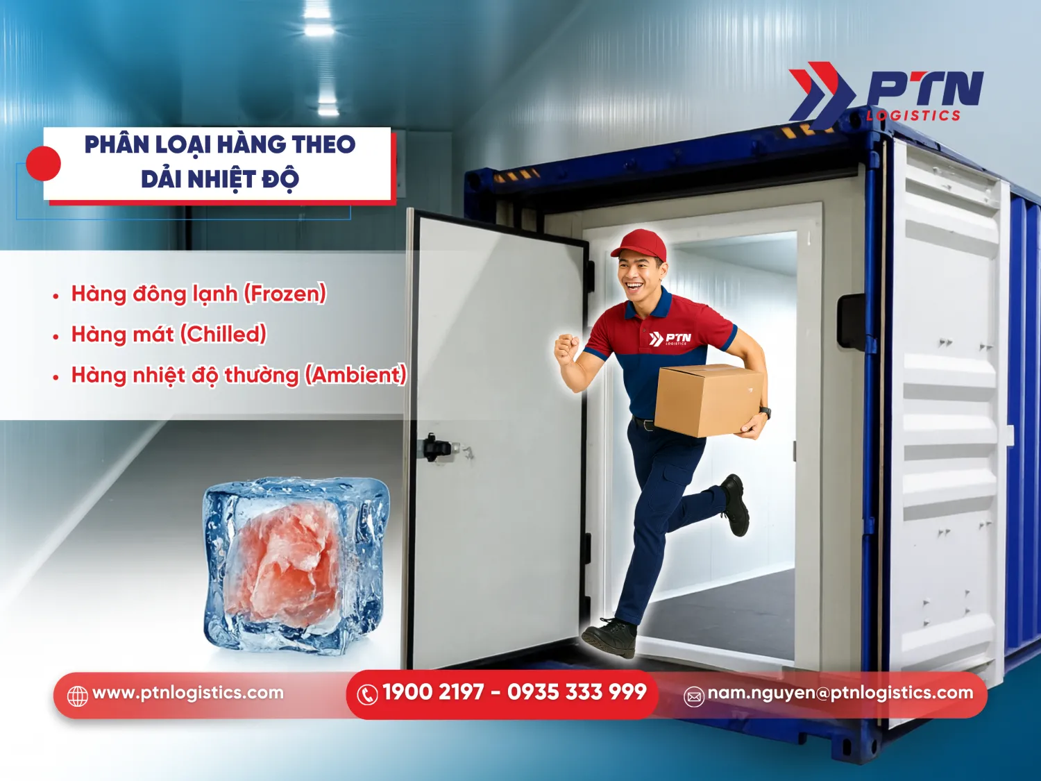 Phân loại hàng hóa theo dải nhiệt độ