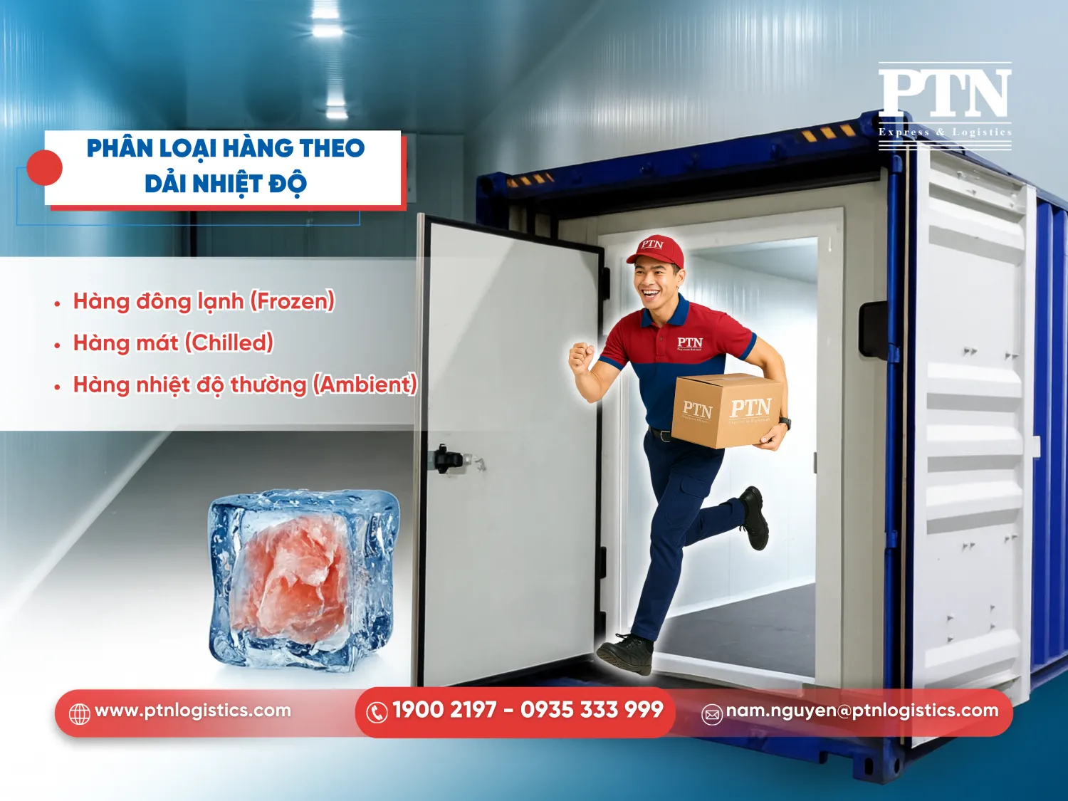 Phân loại hàng theo dãi nhiệt độ