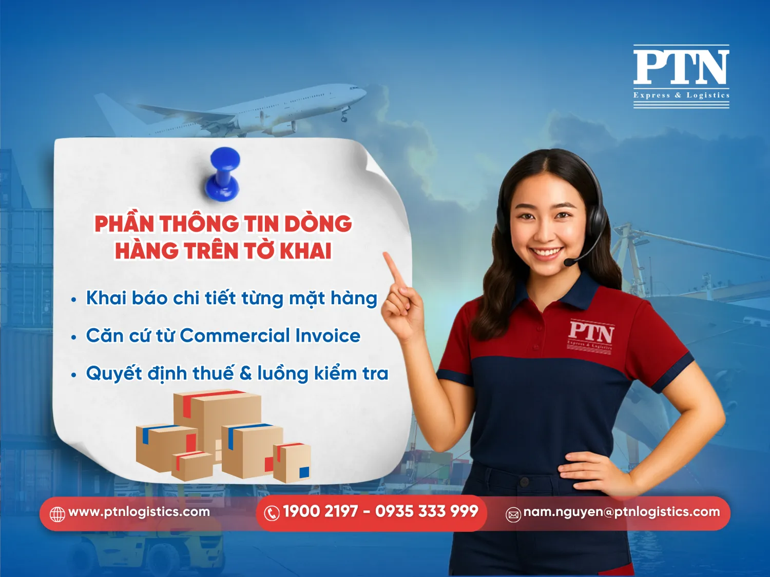 Phần thông tin dòng hàng trên tờ khai