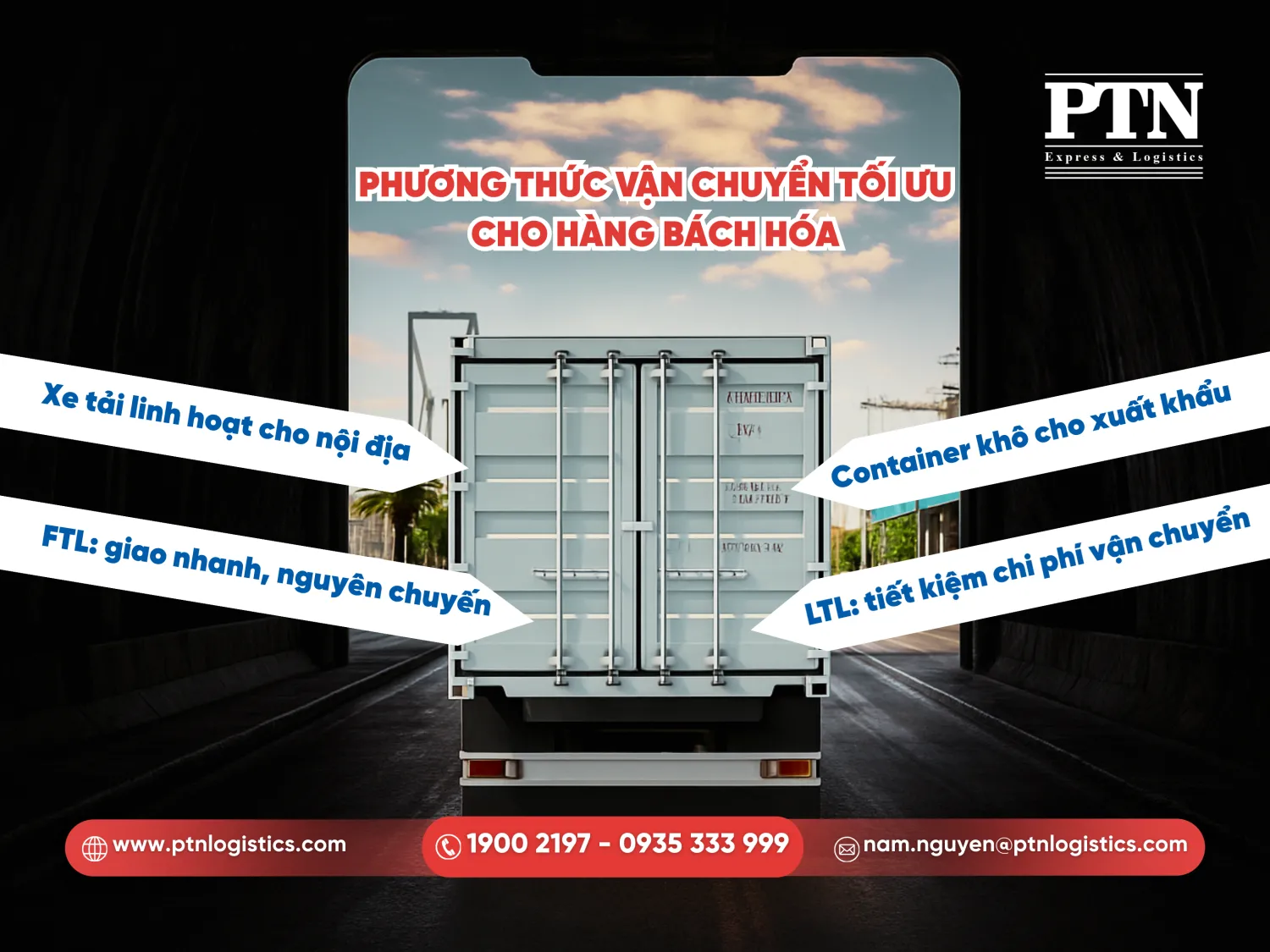 Phương thức vận chuyển tối ưu cho hàng bách hóa