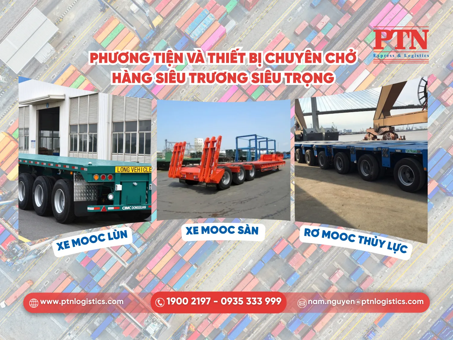 Phương tiện và thiết bị chuyển chở hàng siêu trường siêu trọng