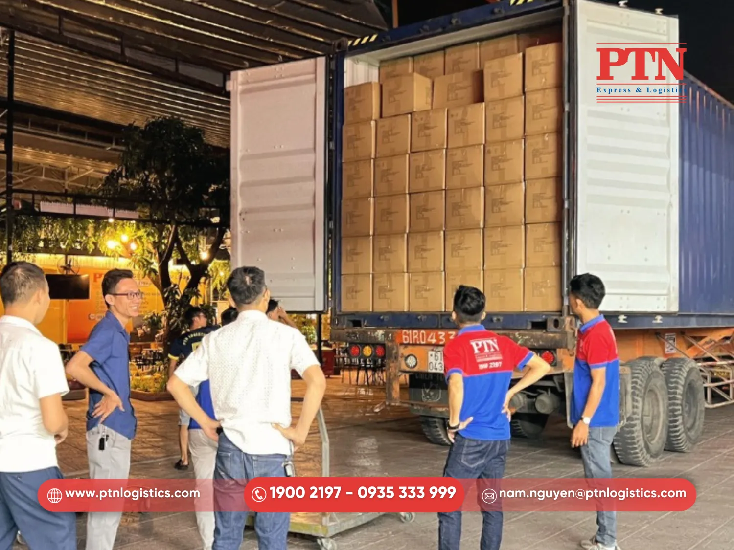 PTN cung caoas dịch vụ vận tải chuyên nghiệp