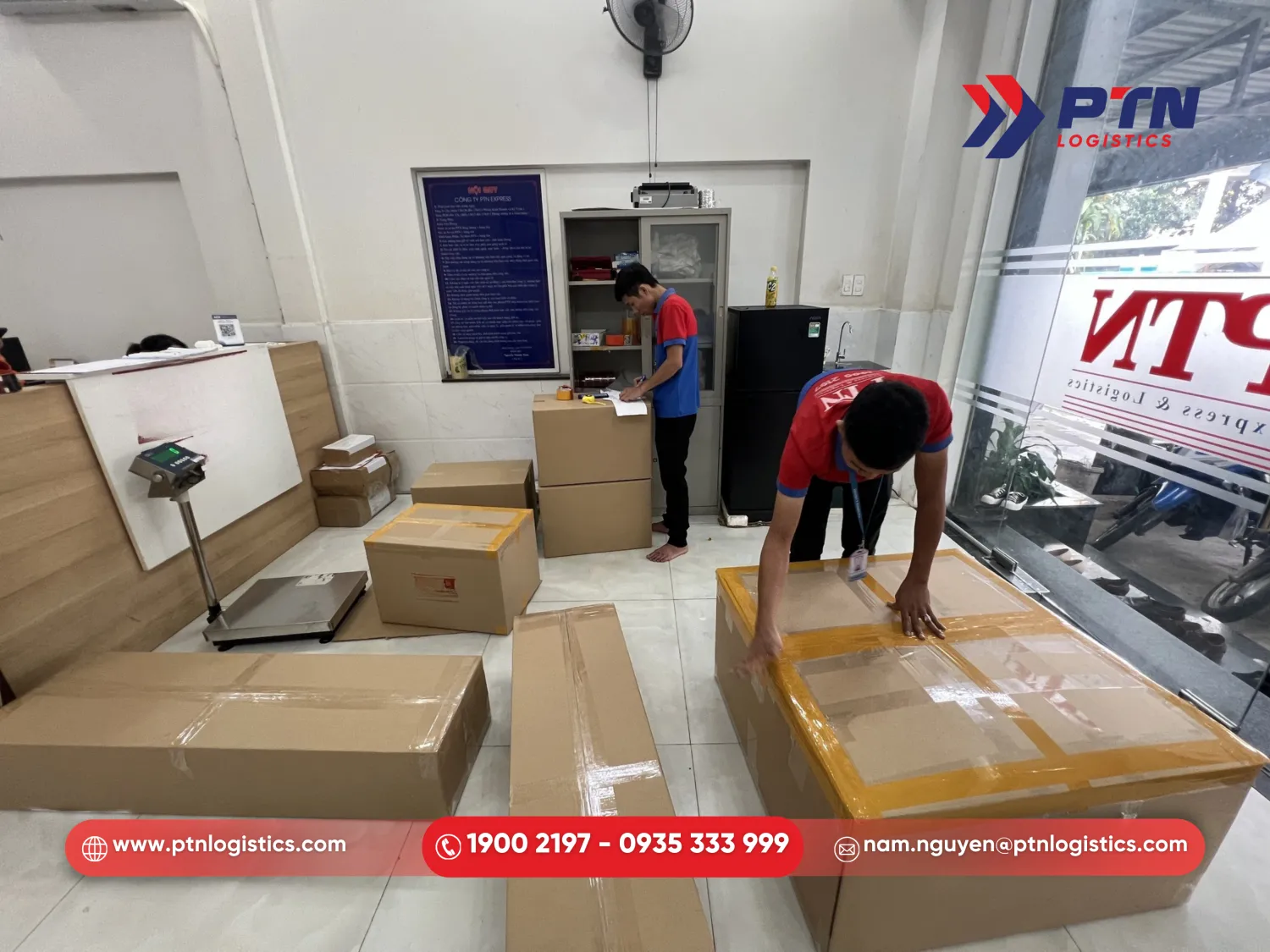 PTN Logistics chịu trách nhiệm đóng gói chuẩn quốc tế