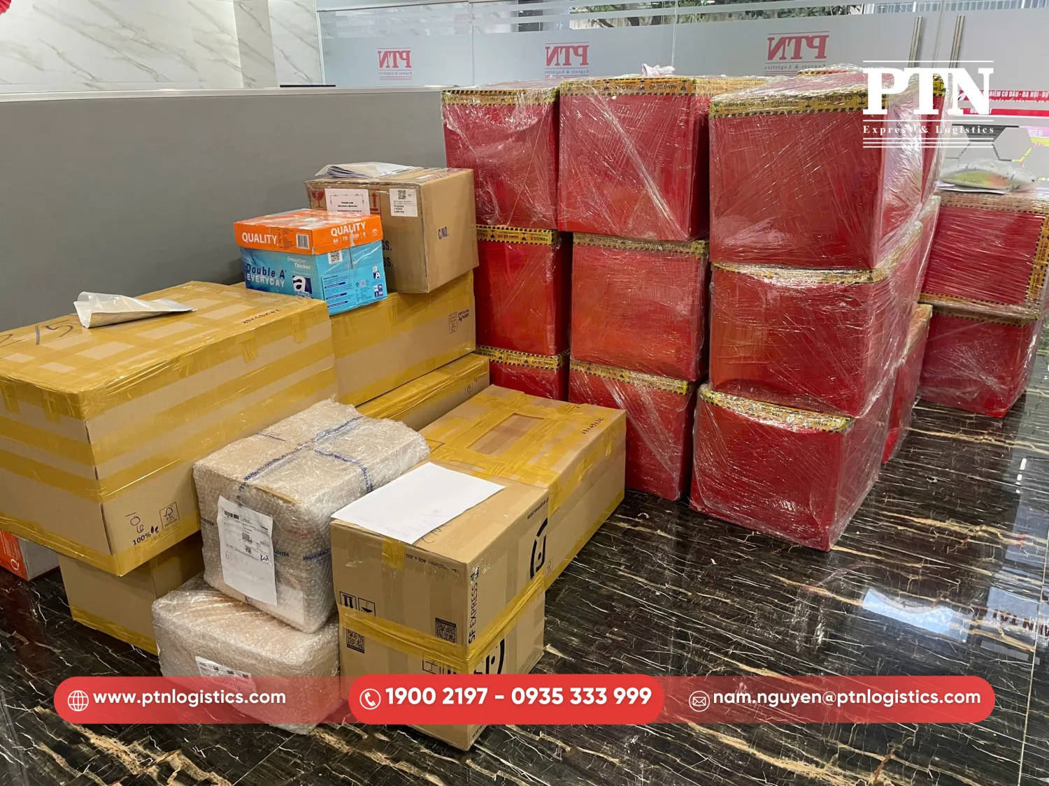 PTN Logistics hỗ trợ miễn phí đóng gói