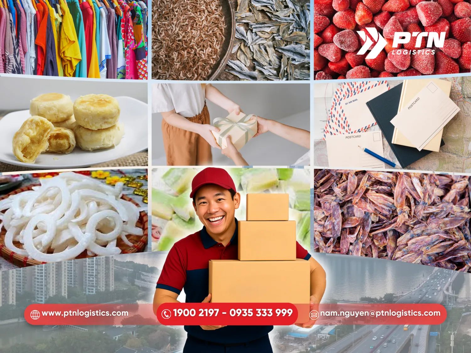 PTN nhận đa dạng mặt hàng khác nhau gửi đi Quảng Châu