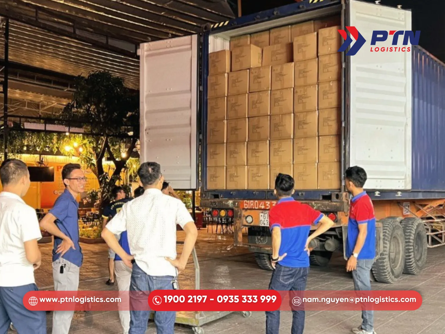 PTN Logistics cung cấp dịch vụ vận tải chuyên nghiệp