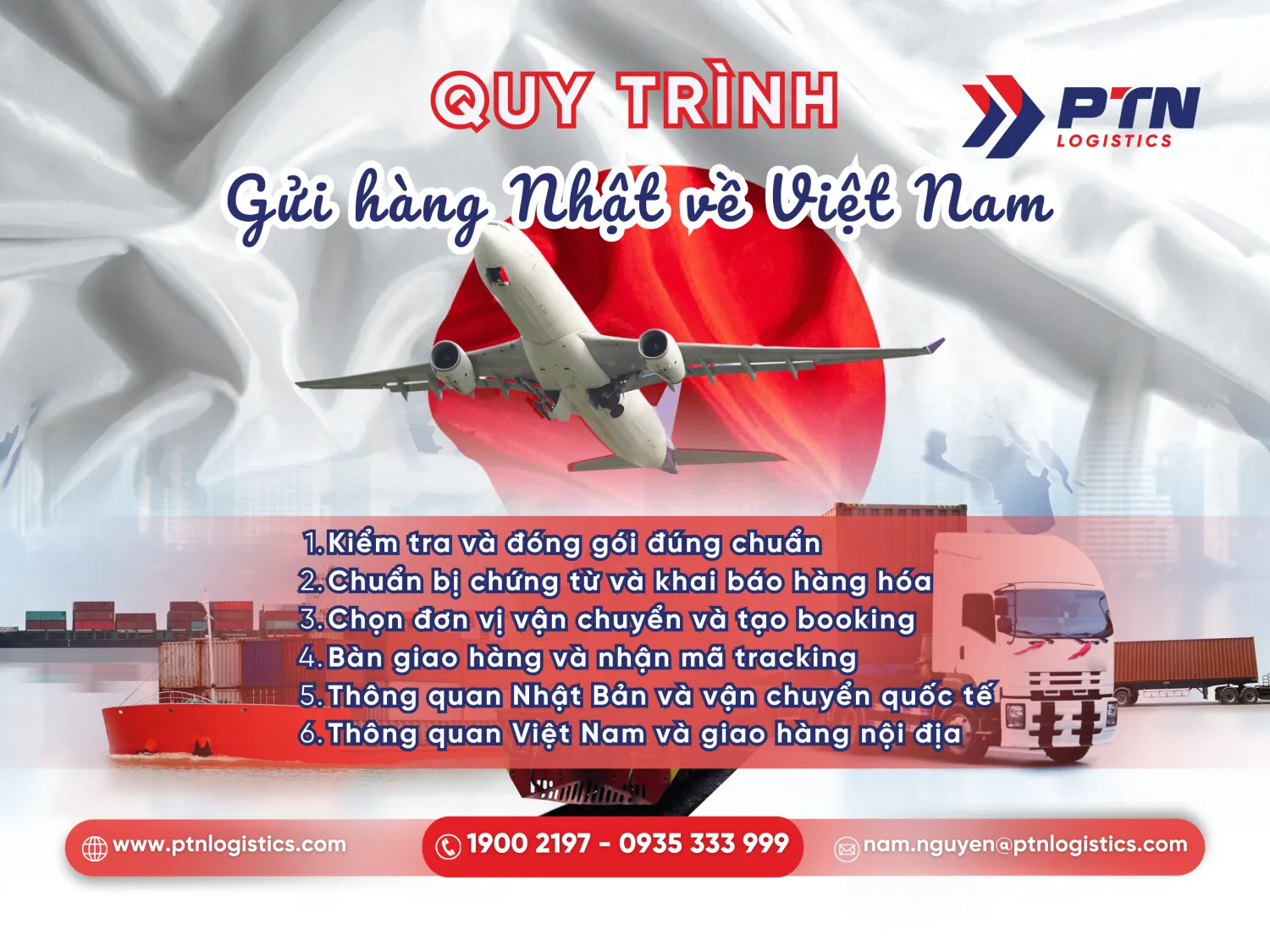 Quy trình các bước gửi hàng Nhật về Việt Nam
