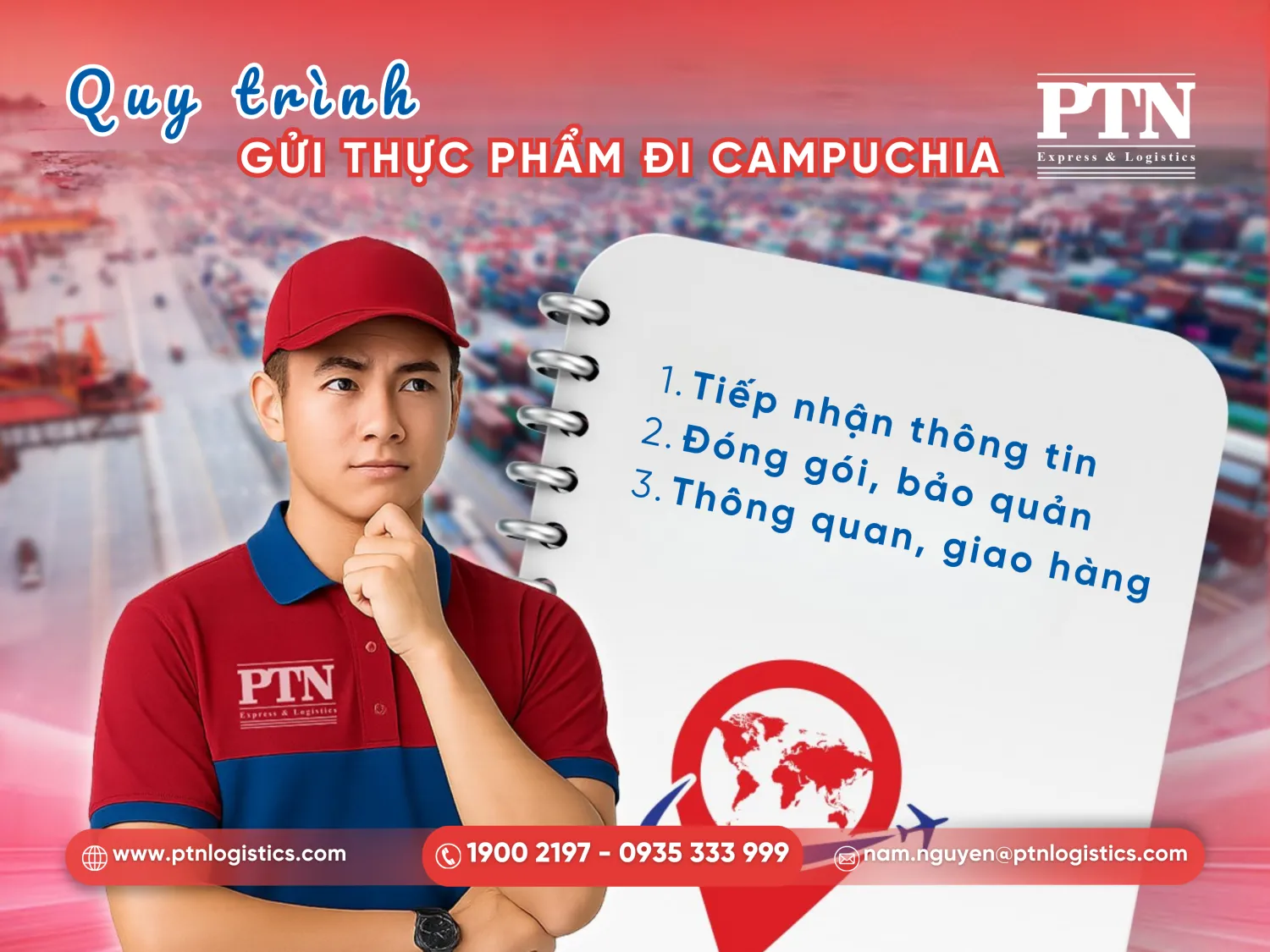 Quy trình gửi thực phẩm đi Campuchia