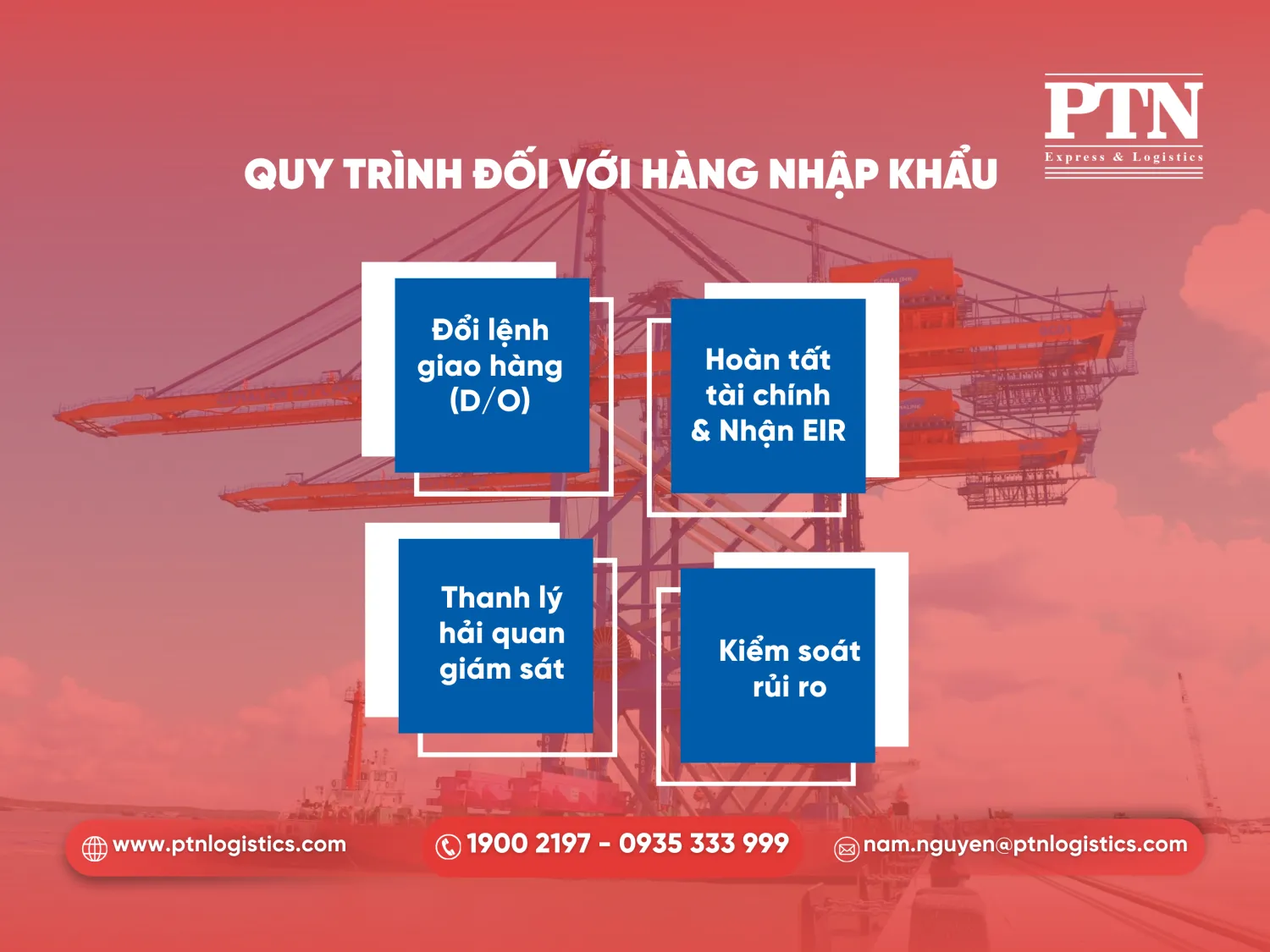 Quy trình làm hàng đối với hàng nhập khẩu tại cảng Hiệp Phước