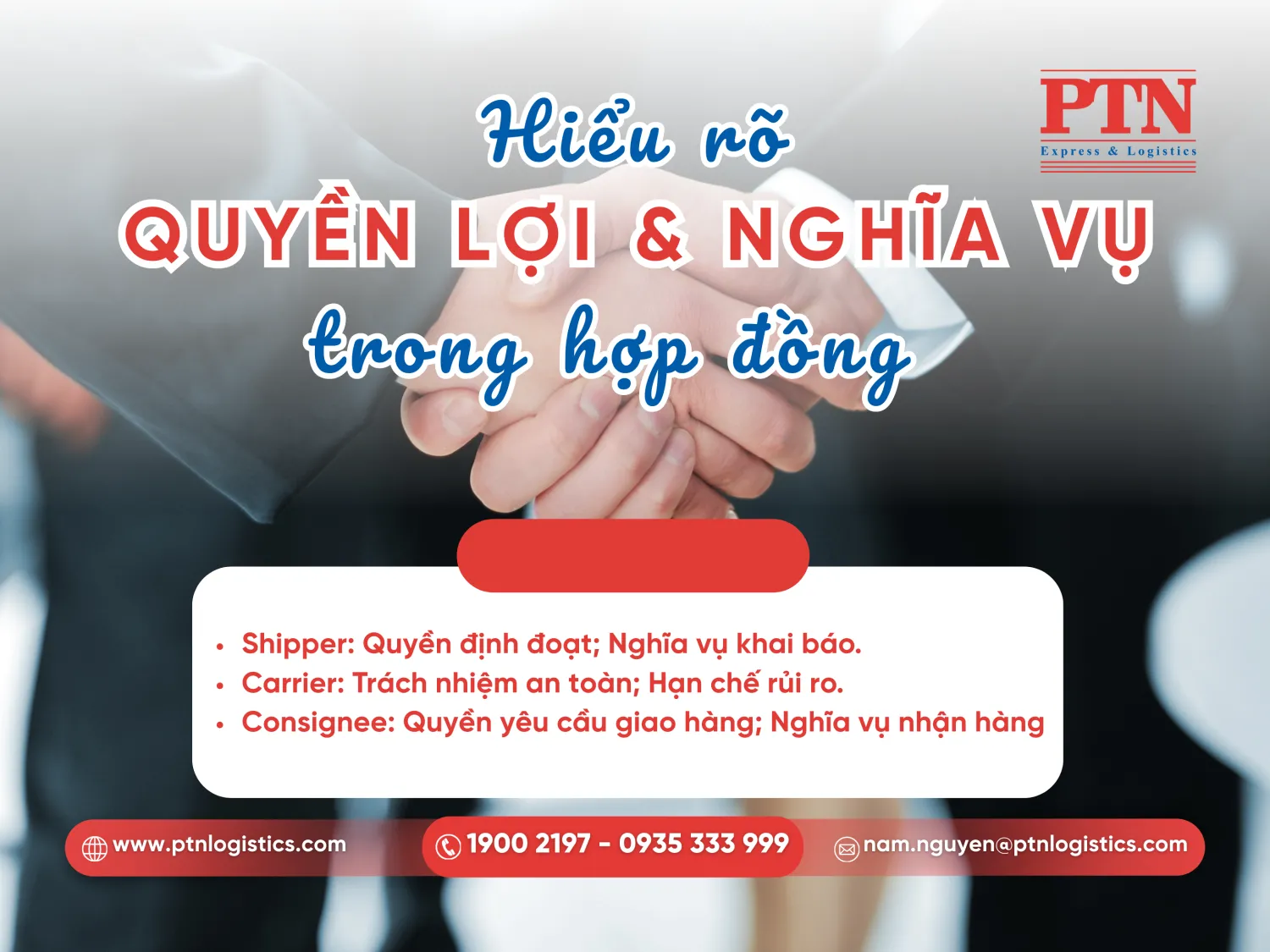 Quyền và nghĩa vụ của các bên tham gia