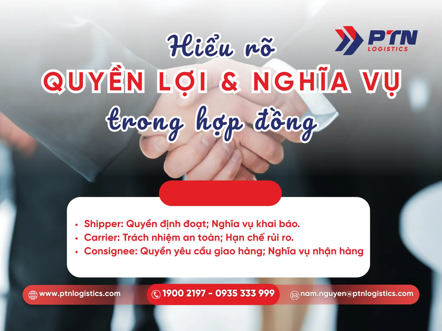 Quyền và nghĩa vụ của từng bên tham giao hợp đồng