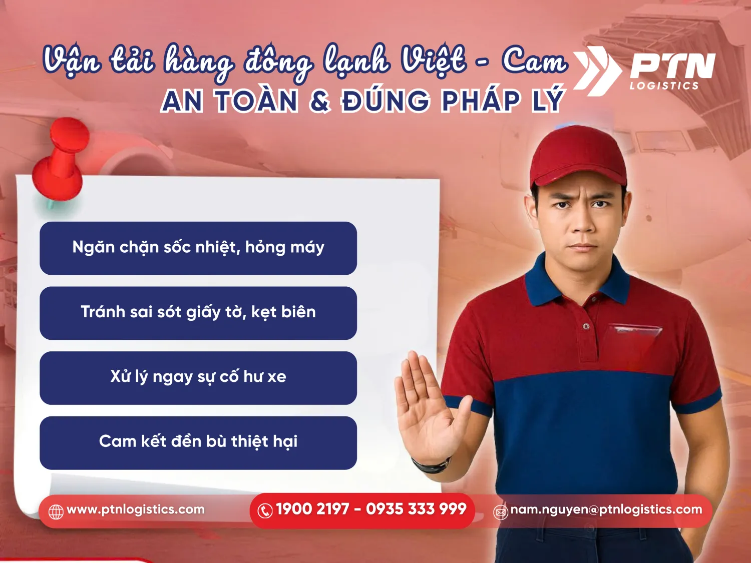 Rủi ro khi gửi hàng đông lạnh đi Campuchia