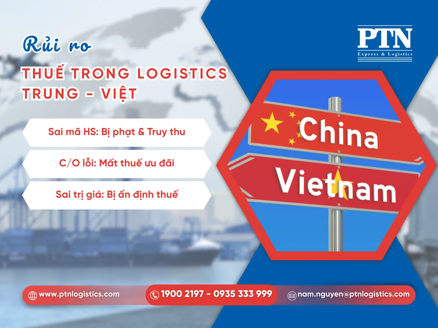 Rủi ro trong logistics Việt Trung
