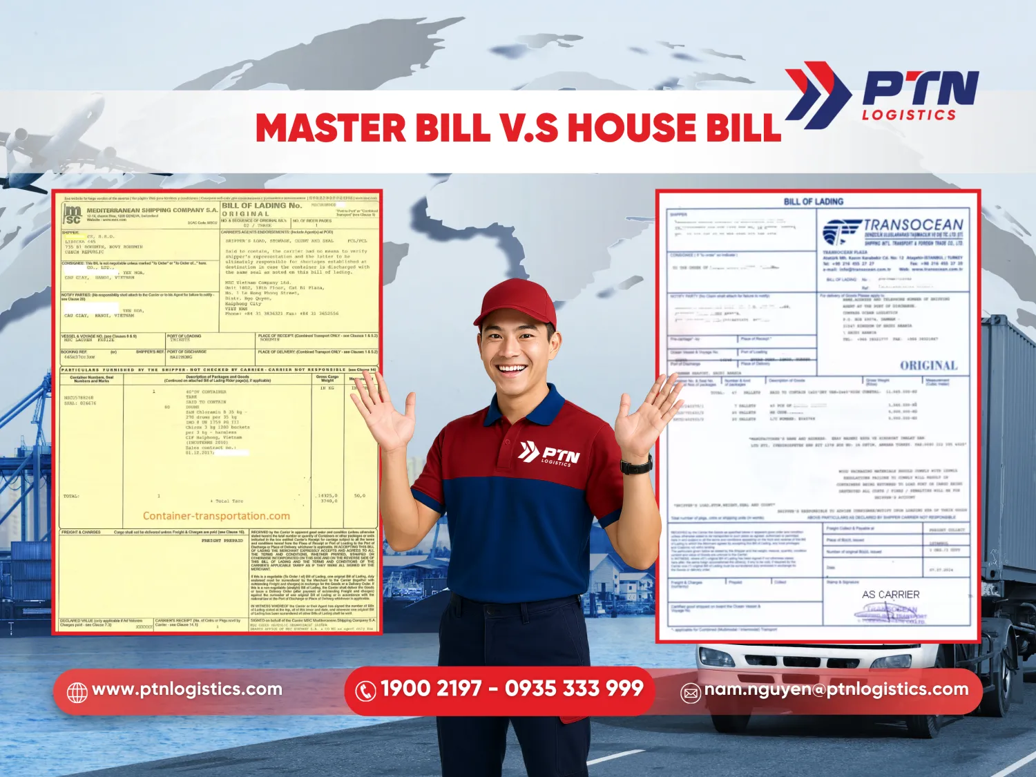 So sánh master bill với house bill