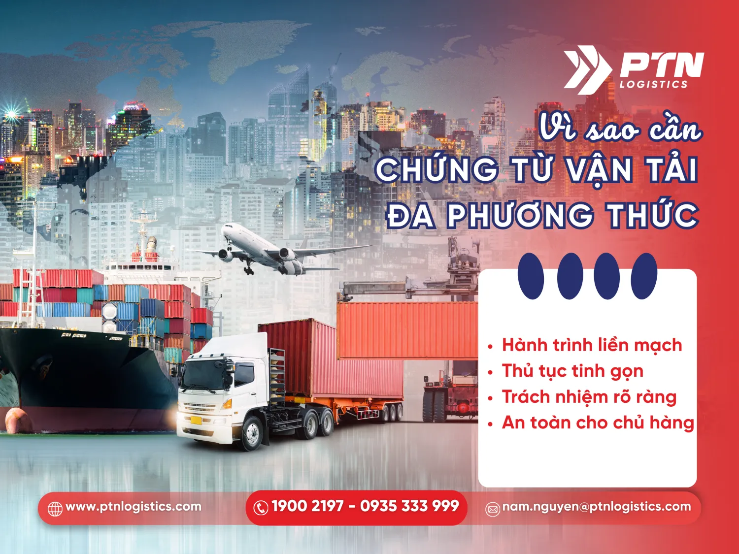 Tại sao cần chứng từ vận tải đa phương thức